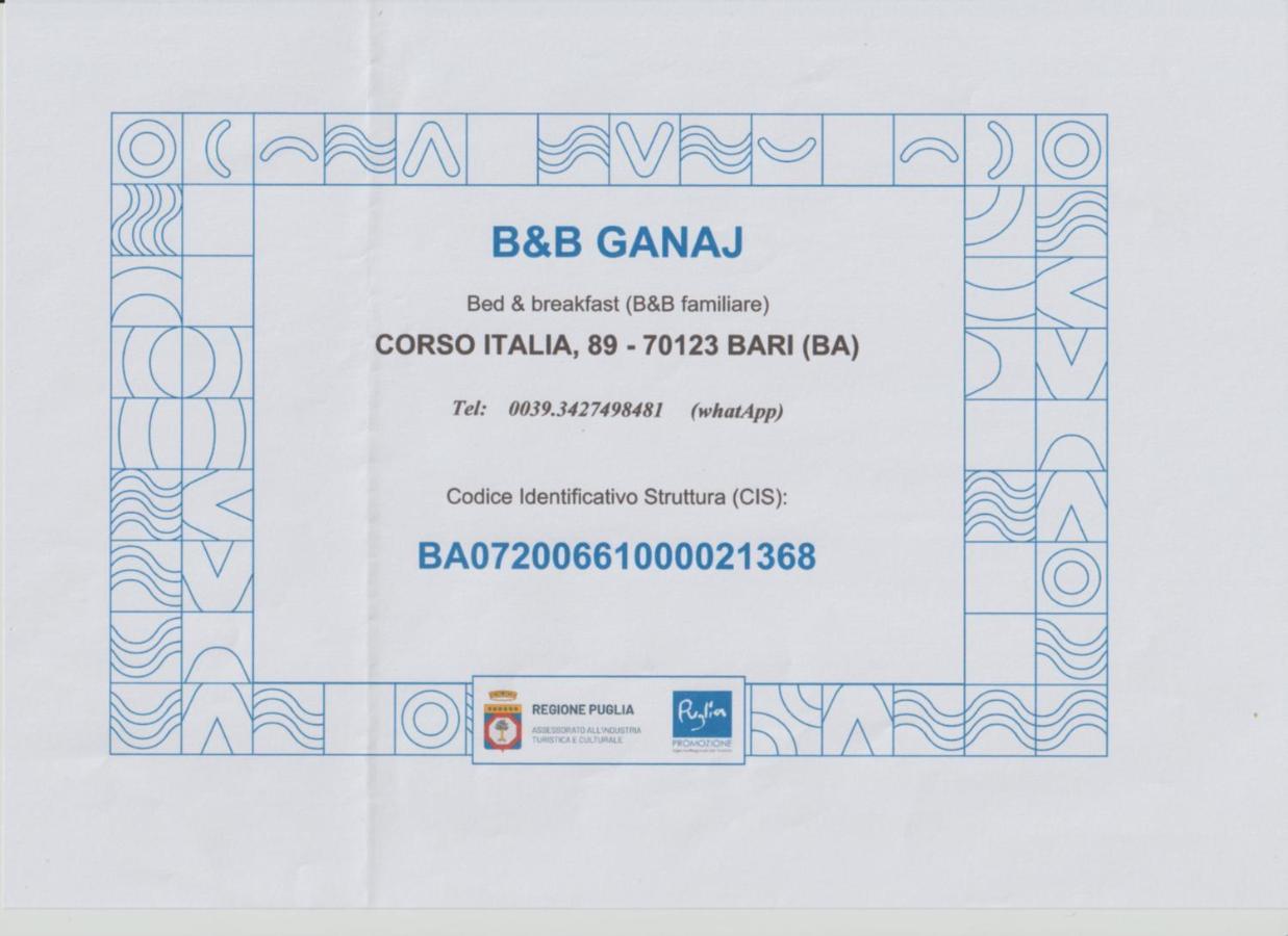 B&B Ganaj La Terrazza Di Ganaj 巴里 外观 照片
